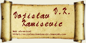 Vojislav Kamišević vizit kartica
